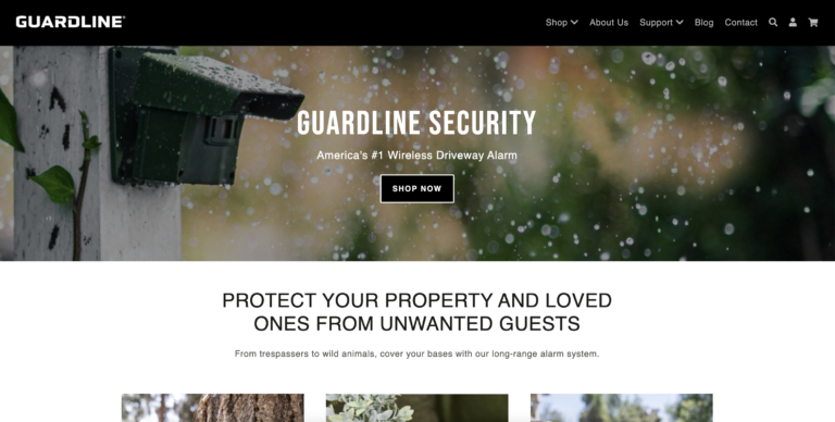 Guardline Website Snap